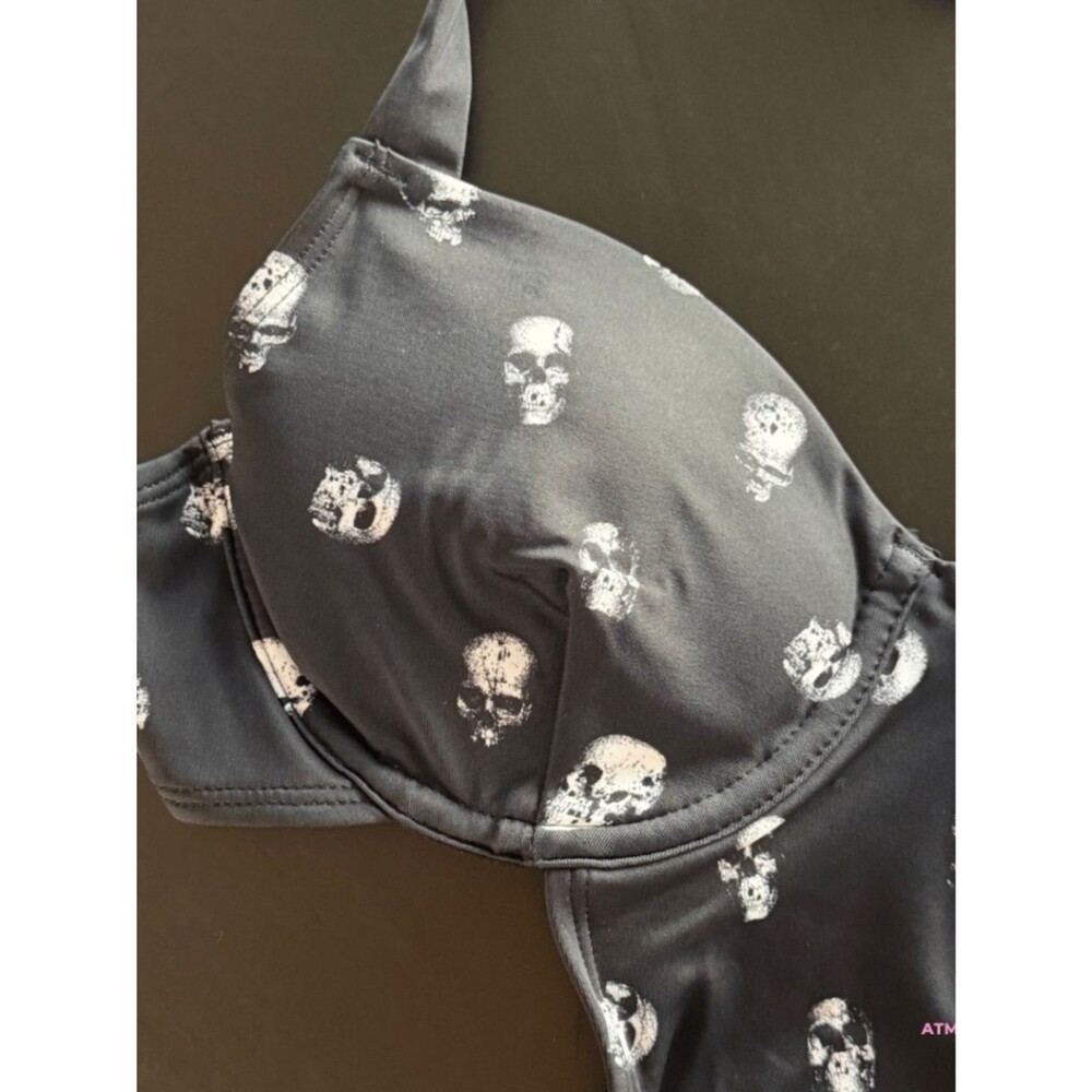NWT Killstar Rebel Fate Skull Print Monokini Swimsuit SM - Picture 7 of 13